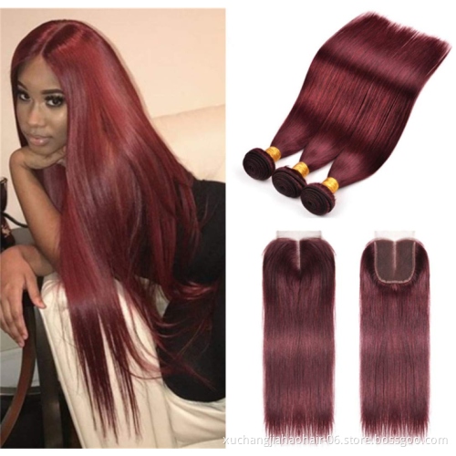 Wholesale  HD Full Lace burgundy Human Hair Wigs For Black Women Brazilian Virgin Hair Transparent Lace Front Wig